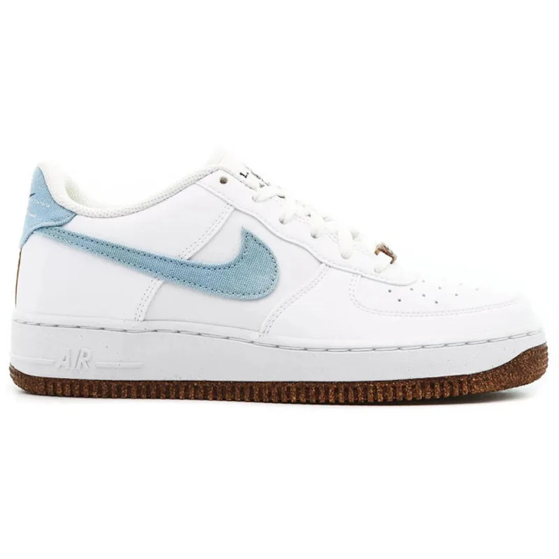 Nike Air Force 1 Low LV8 Indigo Canvas Cork White (GS) - 36.5