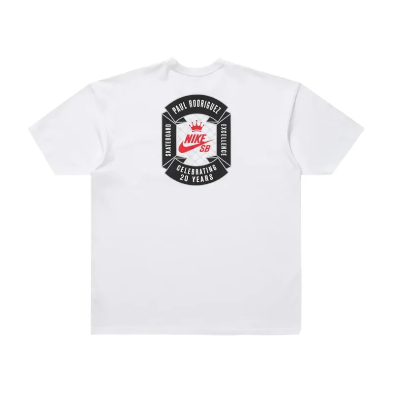 Nike SB Paul Rodriguez Max90 Skate T-shirt White - S