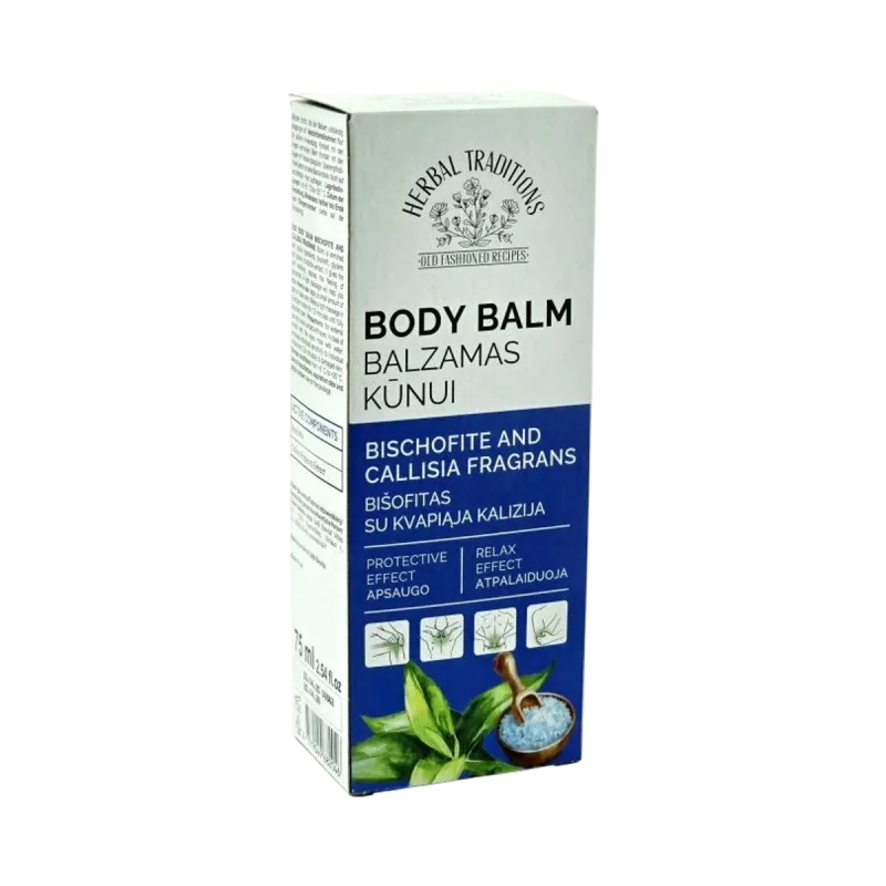 Herbal Traditions Telový balzam Bišofit s kalíziou voňavou - 75 ml -