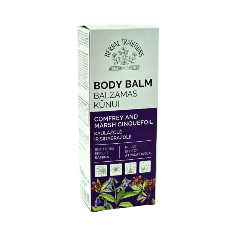 Herbal Traditions Telový balzam s kostihojom a nátržnicou močiarnou – 75 ml –