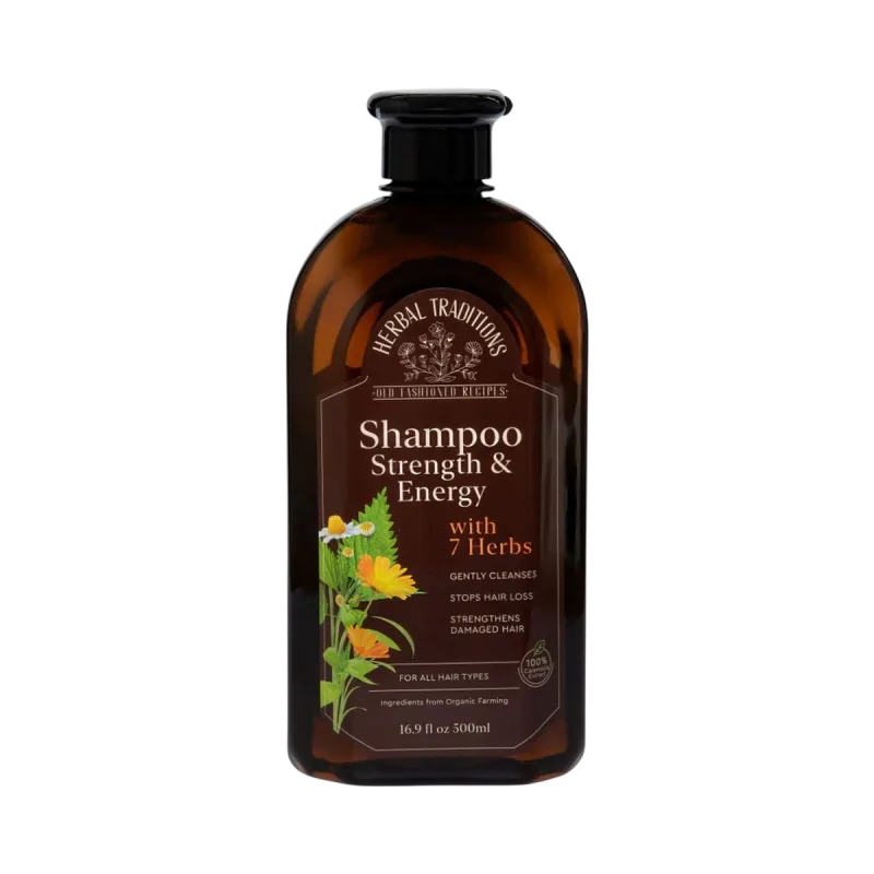Herbal Traditions Šampón na vlasy so 7 bylinkami na posilnenie a podporu rastu vlasov - 500 ml -