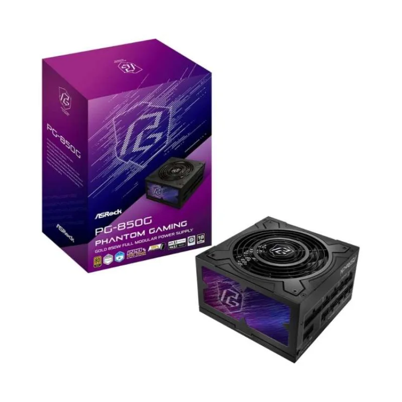 ASROCK zdroj PG-850G,850W, 80Plus Gold, 135 mm, ATX 3.1 (PG-850G)