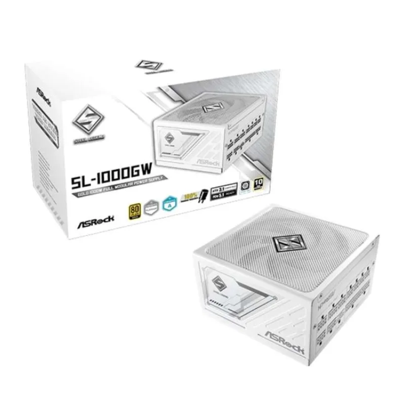 ASROCK zdroj SL-1000GW,1000W, 80Plus Gold, 135 mm, ATX 3.1 (SL-1000GW)