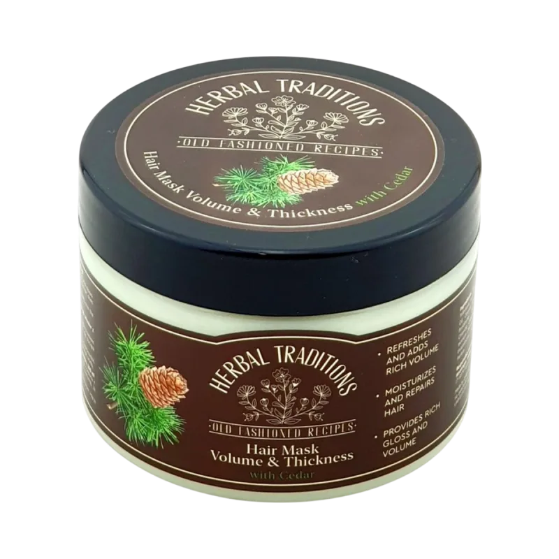 Herbal Traditions Maska na vlasy s cédrom pre objem a hustotu vlasov - 300 ml -