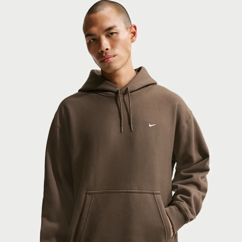Nike Solo Swoosh Men's Pullover Hoodie Dark Hazel/White - S