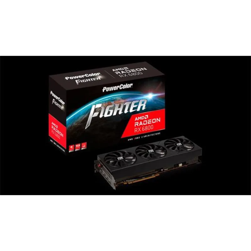 PowerColor Radeon RX 6800 Fighter 16GB/256bit GDDR6 3xDP HDMI AXRX 6800…