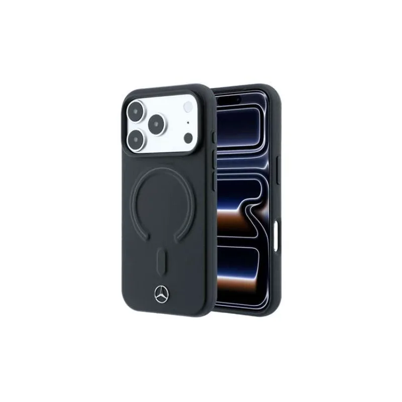 Mercedes PU Leather 3D MagSafe 18 iPhone Pro Max čierny (57983131947)
