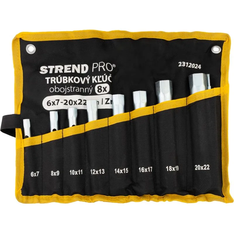 Sada trúbkových kľúčov Strend Pro – 6x7 až 20x22 mm, 8 ks