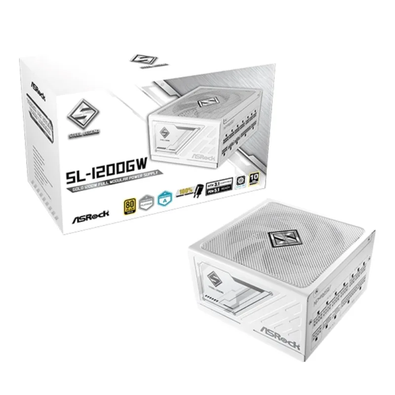 ASROCK zdroj SL-1200GW, 1200W, 80Plus Gold, 135 mm, ATX 3.1 SL-1200GW
