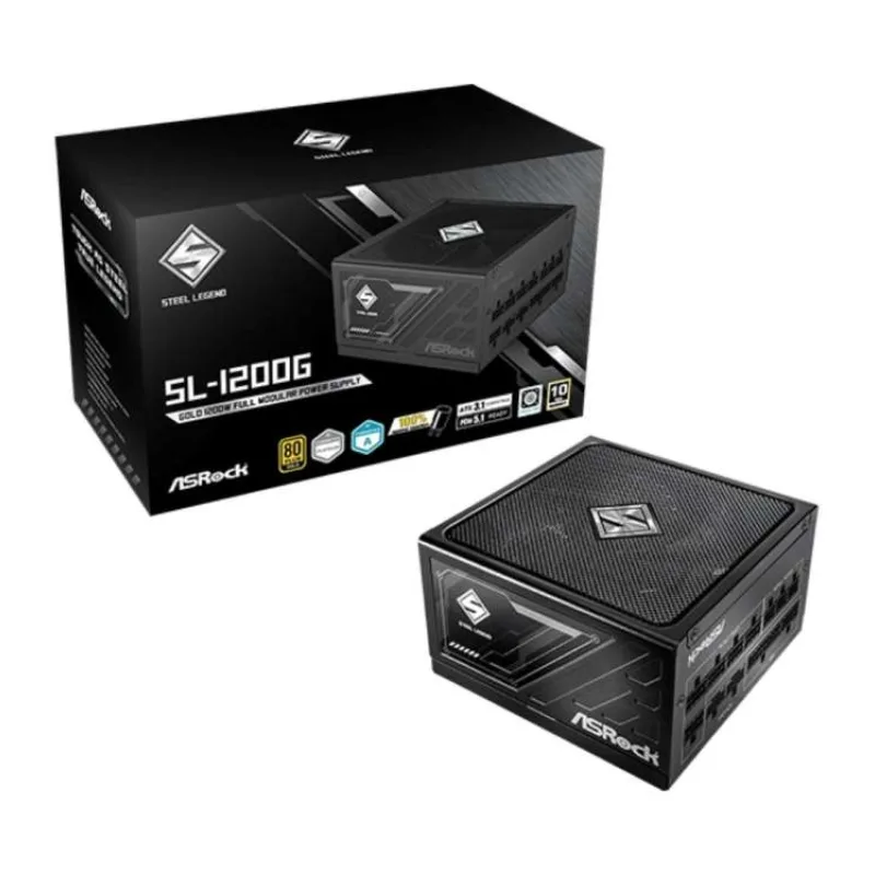 ASROCK zdroj SL-1200G,1200W, 80Plus Gold, 135 mm, ATX 3.1 (SL-1200G)