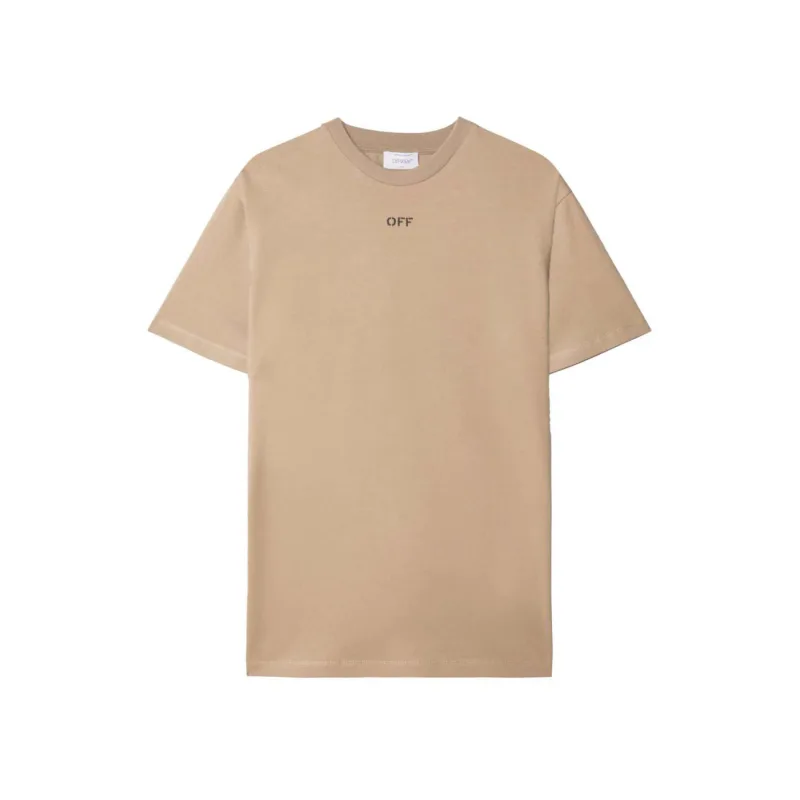 Off White Slim S/S Tee Beige - XL