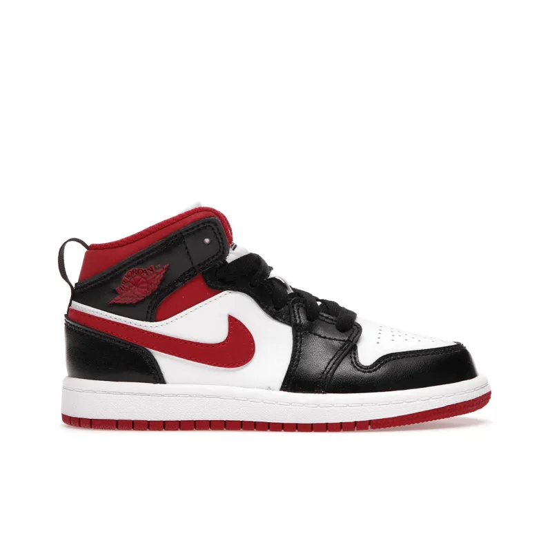Jordan 1 Mid Gym Red Black White (PS) - 28