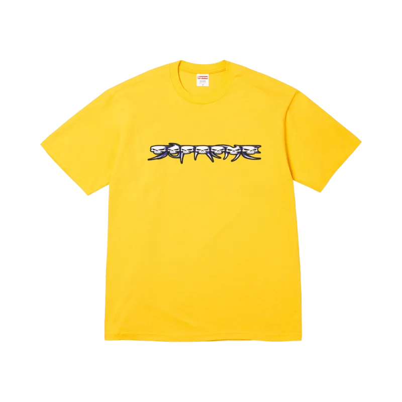 Supreme Skulls Spellout Tee 'Yellow' - XL