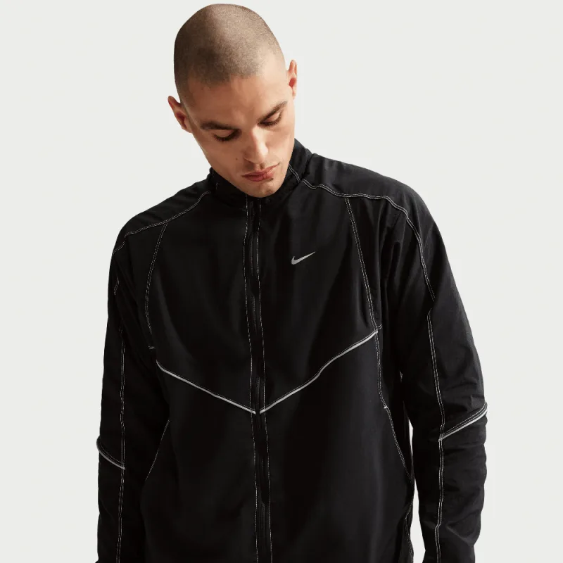 Nike Men's Dri-Fit Retro Running Track Jacket Black - XL