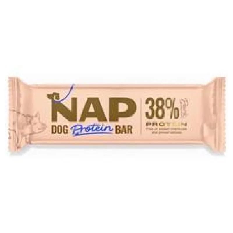 NAP Psí proteinová tyčinka - vepřová 50g 50 g - exp. 05/26 - 1 ks skladem