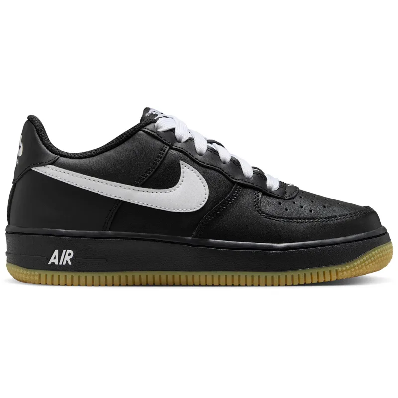Nike Air Force 1 Low LV8 Black Gum Light Brown White (GS) - 37.5