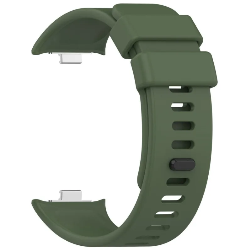 Silikonový řemínek pro Xiaomi Redmi Watch 4, 5, 6 a Smart Band Pro 8, 9, 10 - Tmavě zelený ESES 1530005323