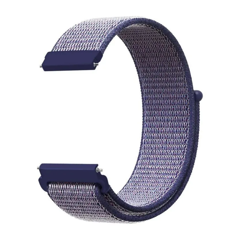 Nylonový řemínek na suchý zip na hodinky 20 mm modrý ESES 1530001268