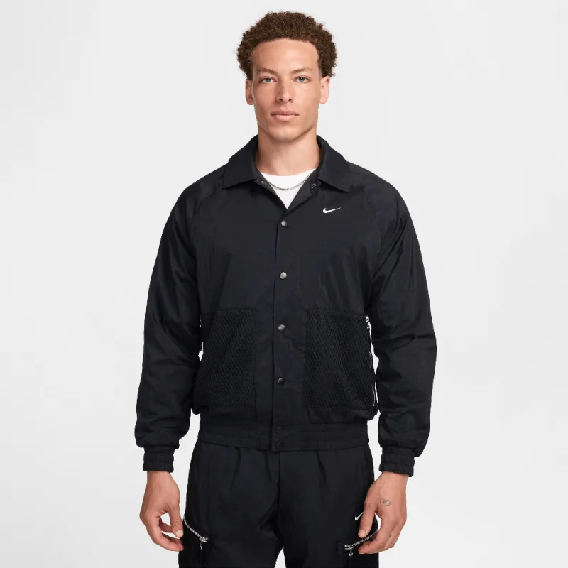 Nike Men's Repel Woven Basketball Jacket Black/White - L