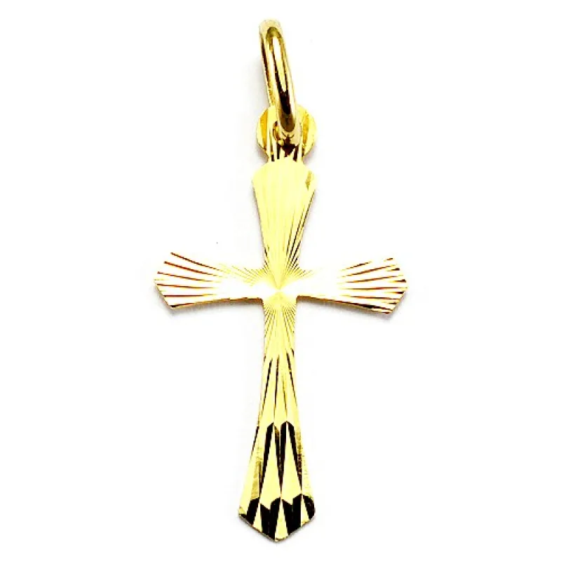 Zlatý prívesok krížik BR P0089G, 0.38 g