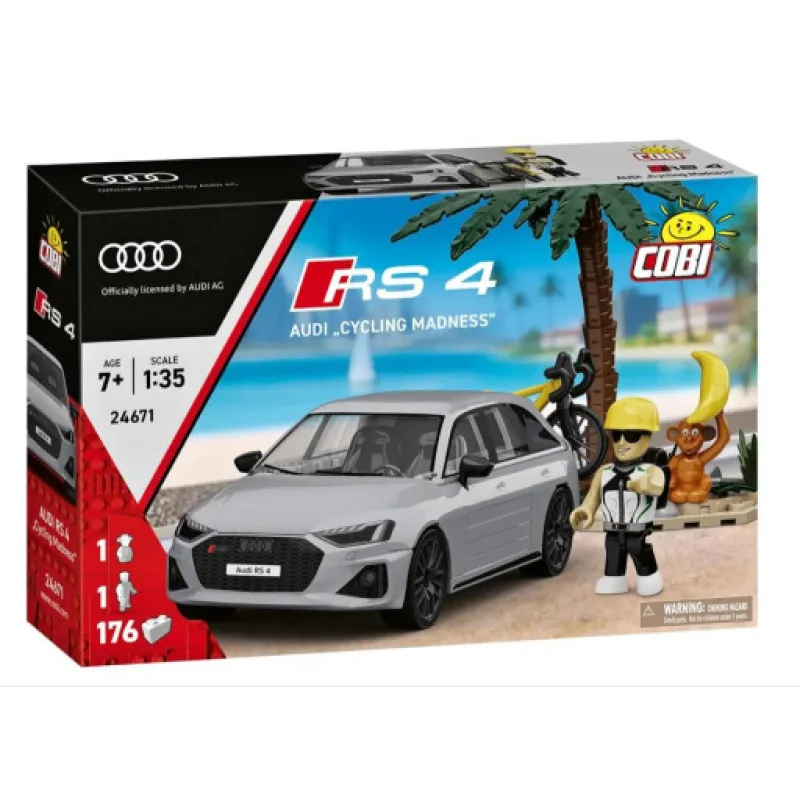 Cobi 24671 Audi RS4 Cycling Madnes, 1:35, 176 kostek a 2 figurky