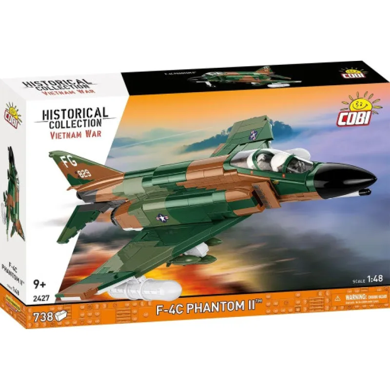 Cobi 2427 Vietnam War F-4C Phantom II, 1:48, 738 kostek