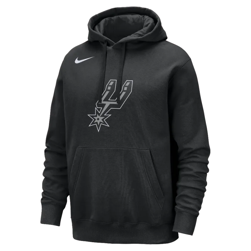 San Antonio Spurs Club Men's Nike NBA Pullover Hoodie Black - S