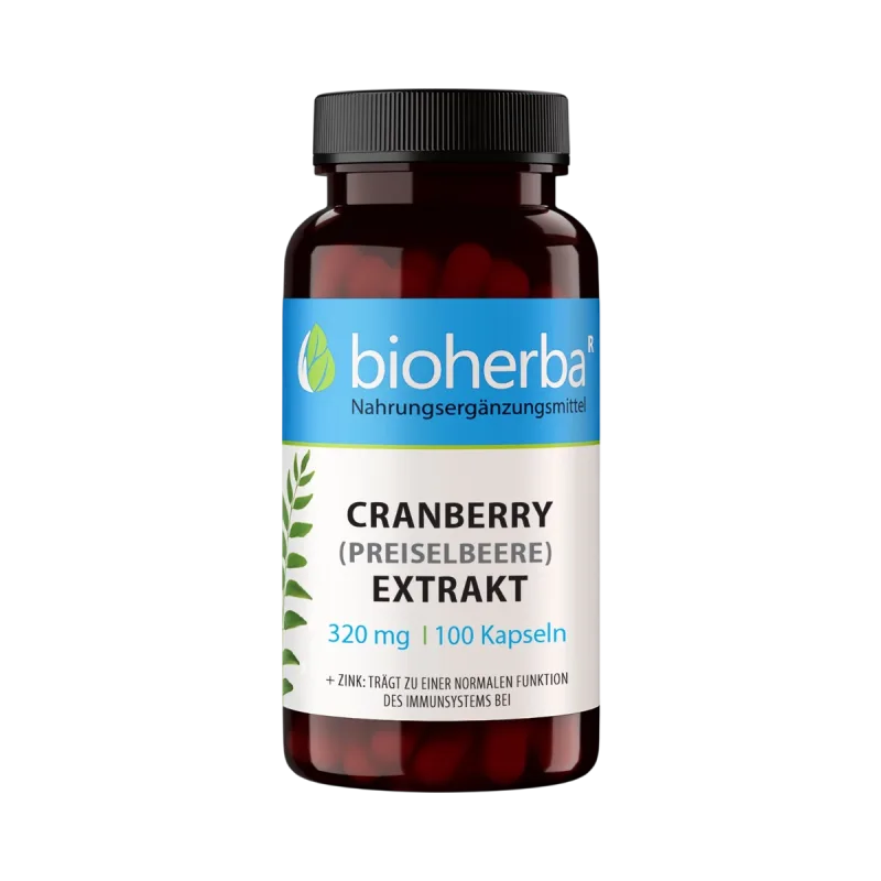 Bioherba Extrakt z brusnice 320 mg – 100 kapsúl –