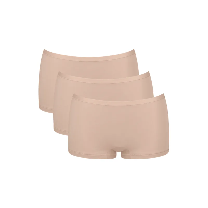 3pack SLOGGI GO Daily Cotton Short nohavičky béžové M