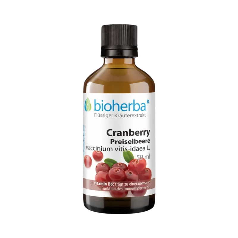 Bioherba Brusnica (Preiselbeere) kvapky – tinktúra – 50 ml –