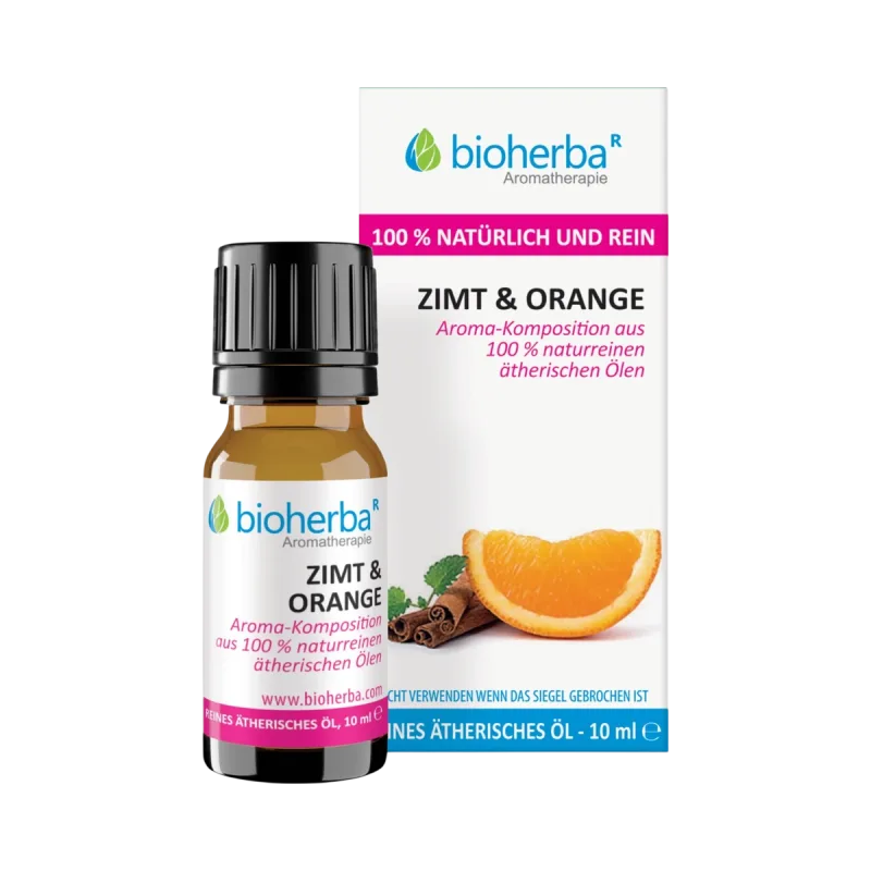 Bioherba 100 % prírodný esenciálny olej škorica & pomaranč – 10 ml –