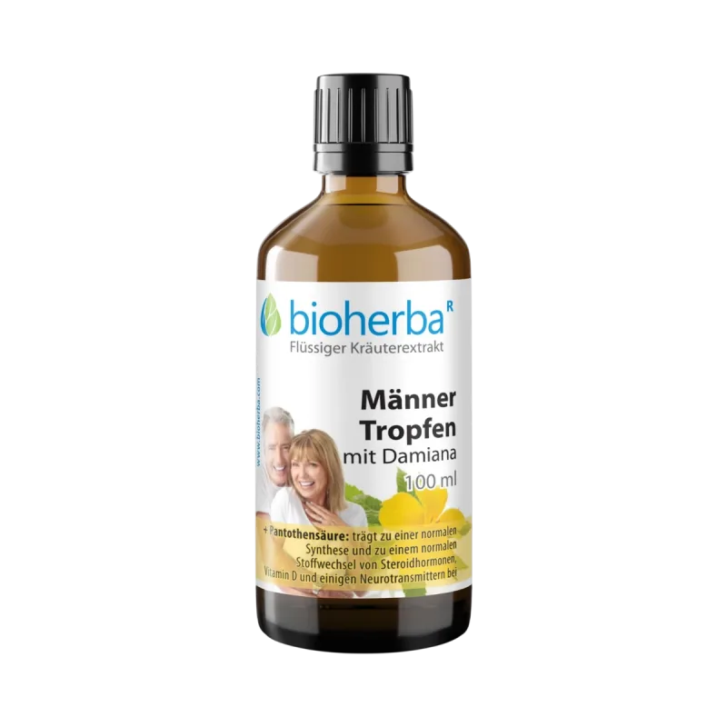 Bioherba Kvapky pre mužov s damiánou – tinktúra – 100 ml –