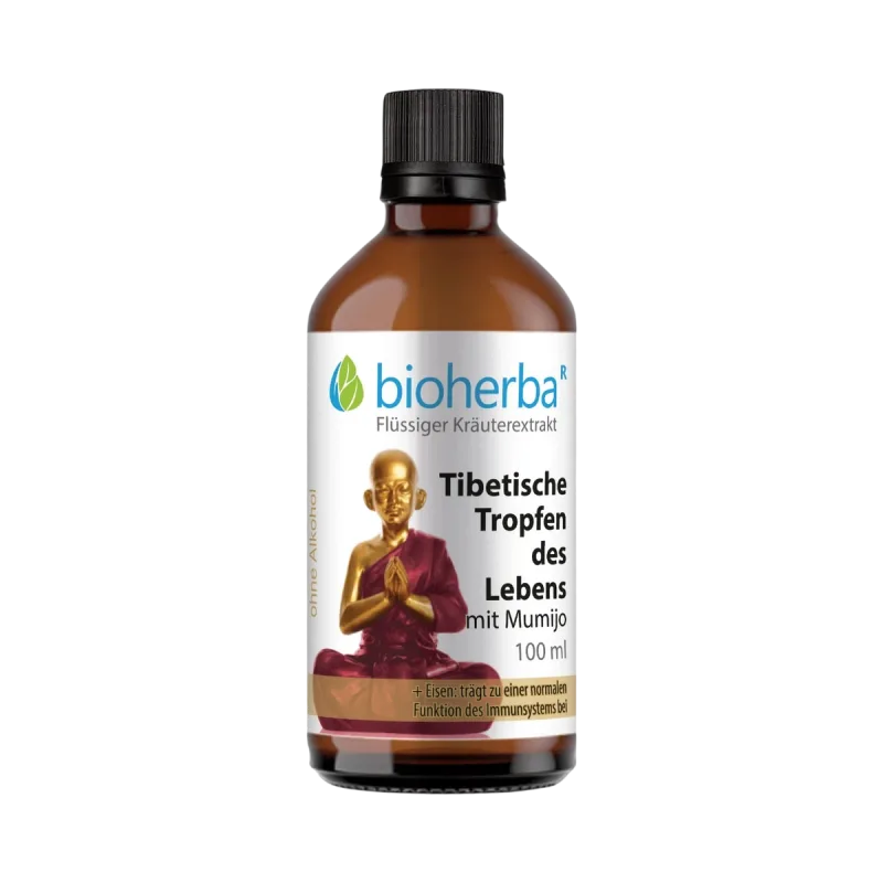 Bioherba Tibetské kvapky života s mumiom – tinktúra – 100 ml –