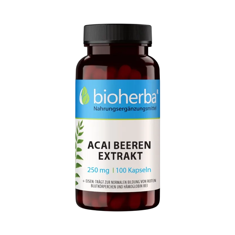 Bioherba Extrakt z acai bobúľ 250 mg – 100 kapsúl –