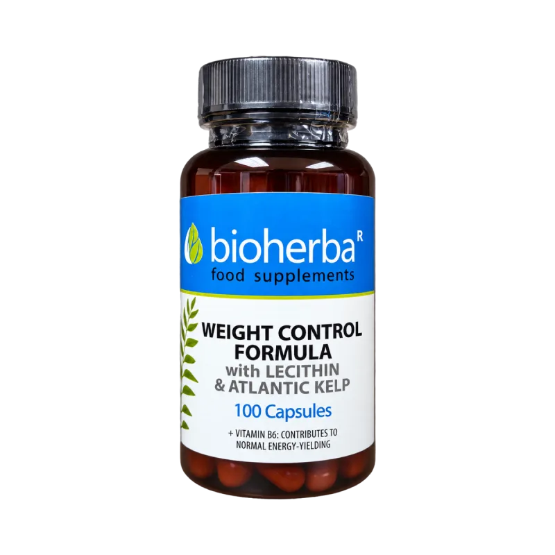 Bioherba Komplex na kontrolu hmotnosti s lecitínom a morskou riasou kelp – 100 kapsúl –