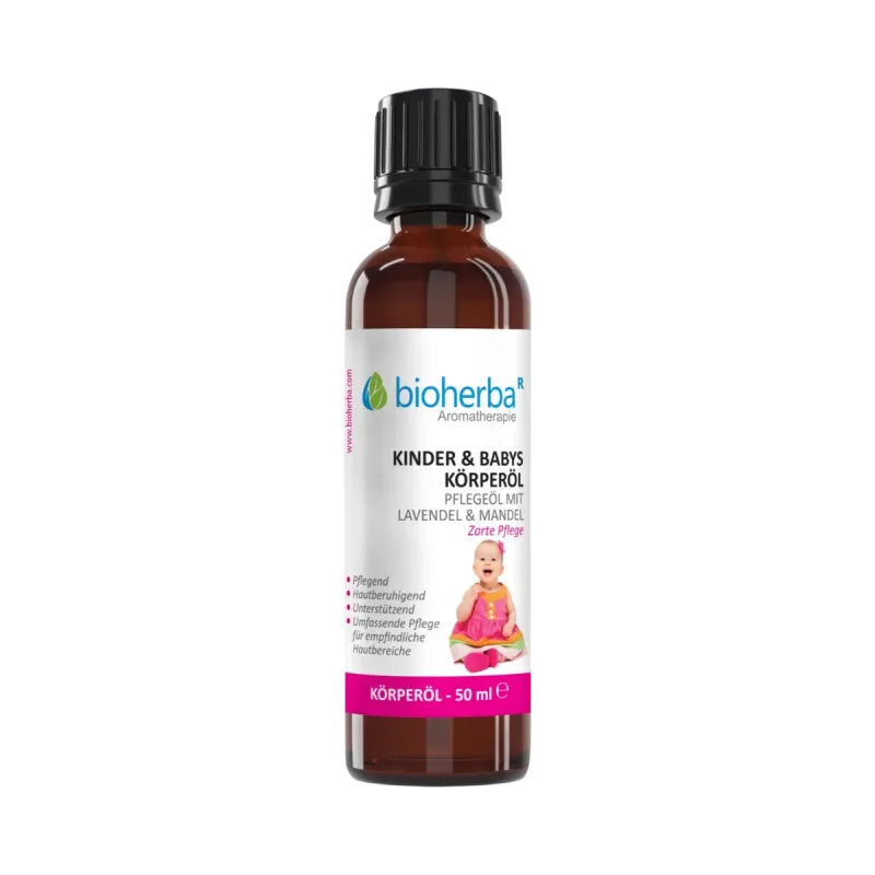Bioherba Telový olej pre deti a bábätká s levanduľou a mandľovým olejom – 50 ml –