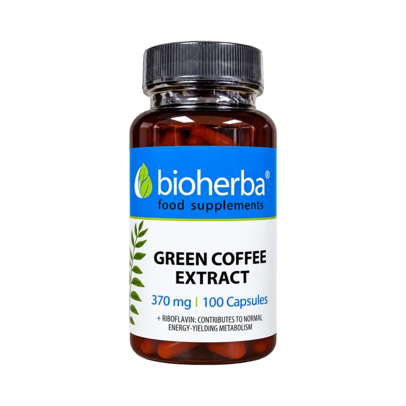 Bioherba Zelená káva extrakt 370 mg – 100 kapsúl –
