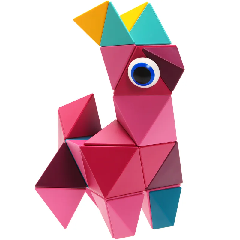 Hape Stavebnica Trido - Flamingo Medium, 24 dielikov