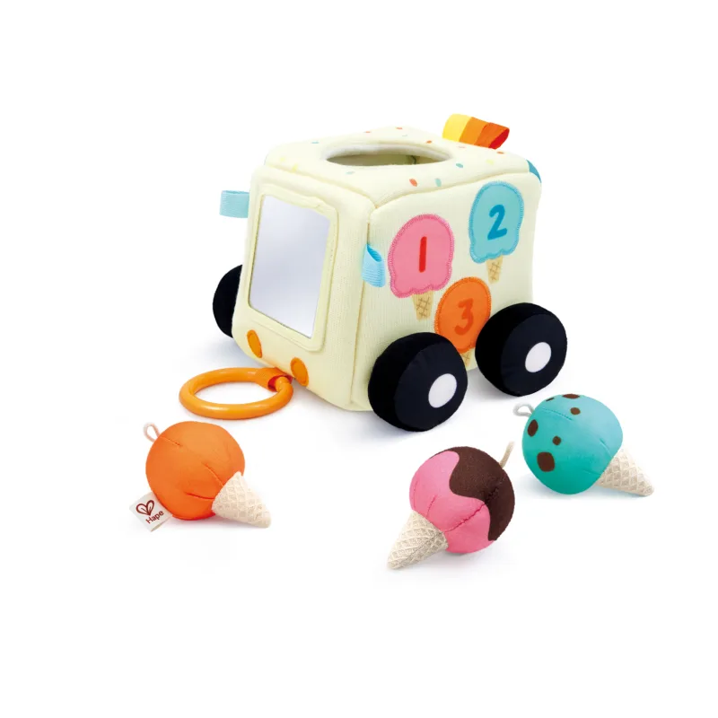 Hape Zmrzlinový vůz - měkká senzorická hračka