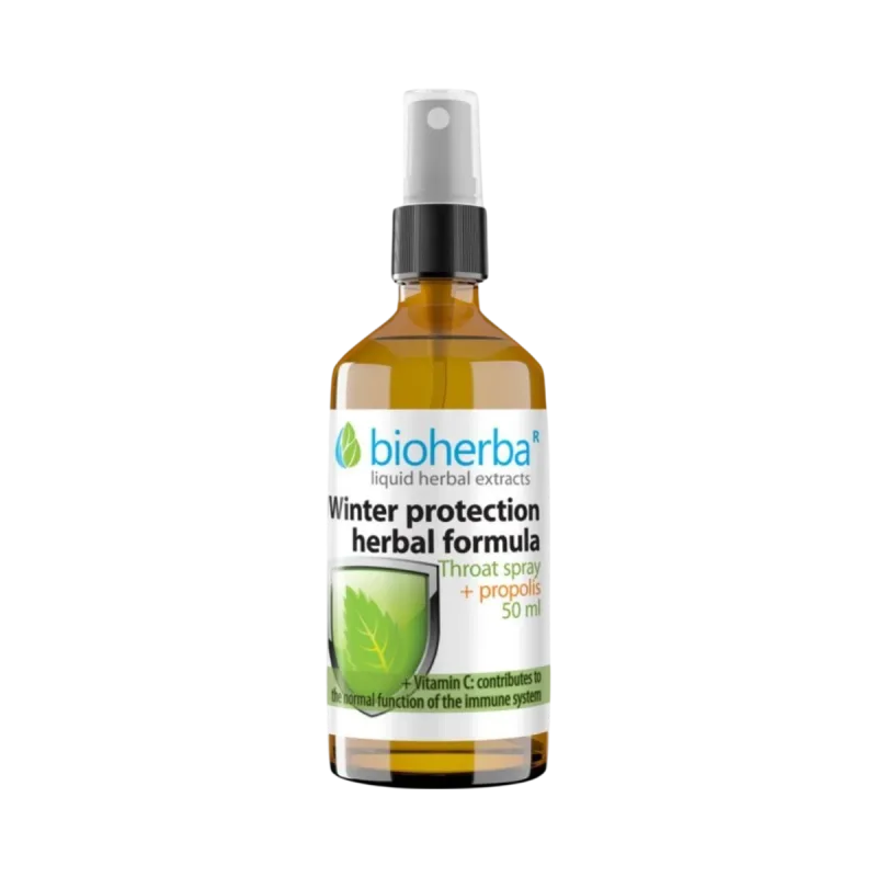 Bioherba Bylinný sprej na hrdlo s propolisom a vitamínom C – zimná ochrana – 50 ml –