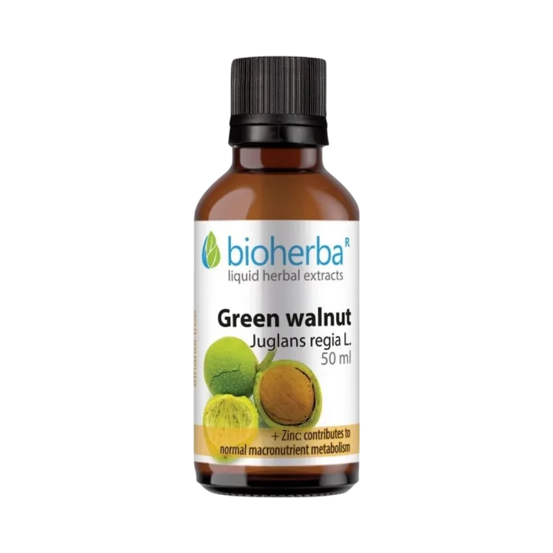 Bioherba Zelený vlašský orech (Juglans regia) kvapky – tinktúra – 50 ml –