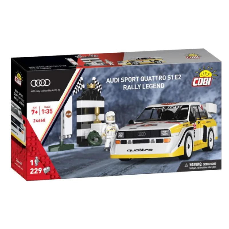 Cobi 24668 Audi Sport Quattro S1 E2 Rally Legend, 1:35, 229 kostek