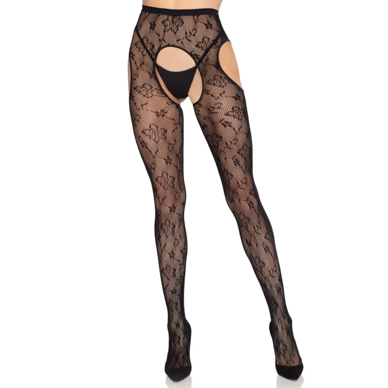Bloom Net Suspender Tights