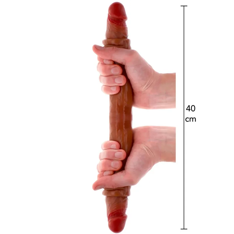 Silikónový dvojitý penis predkožky 40 cm
