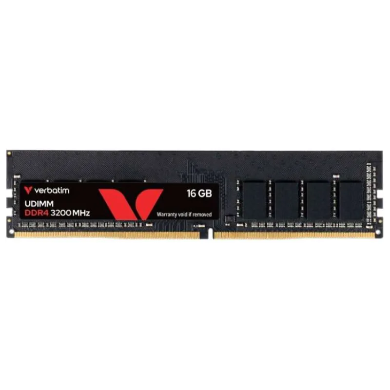 VERBATIM UDIMM DDR4 16GB 3200MHz 1,2V Single Pack without Heatsink (30126)