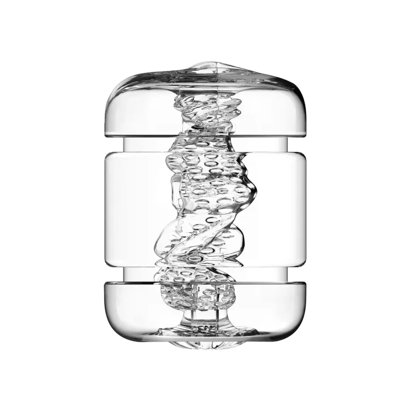 Priehľadný obojstranný masturbátor Crystal Clear