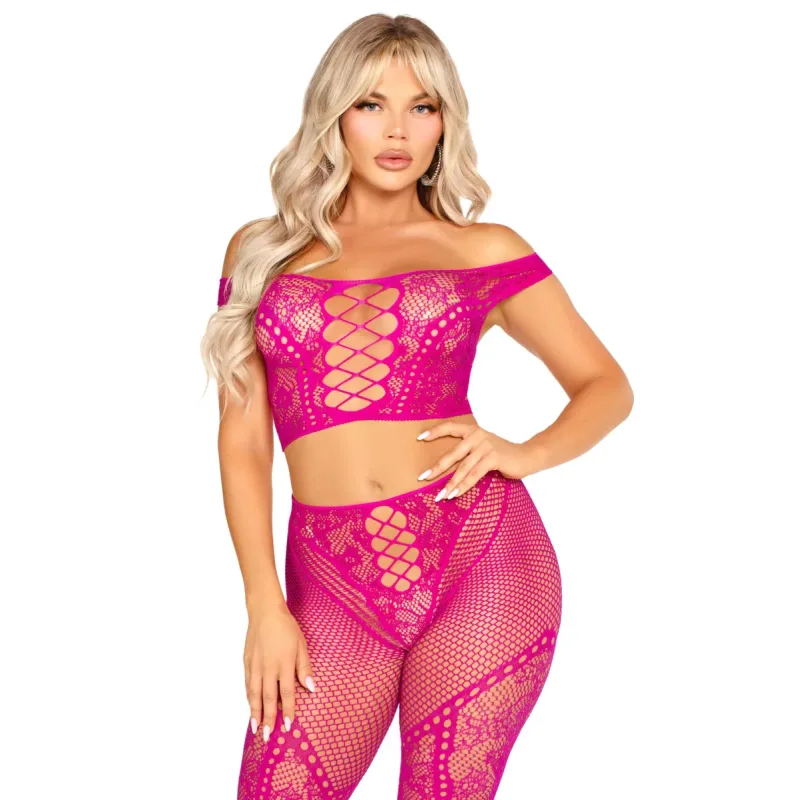 Off Shoulder Crop Top and Legging