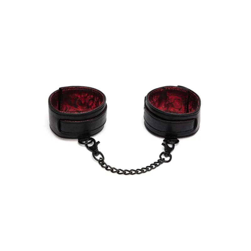 Reverse PU Leather Ankle Cuffs