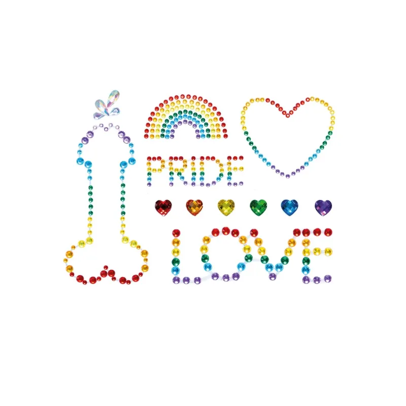 Pride Adhesive Body Jewels Stickers