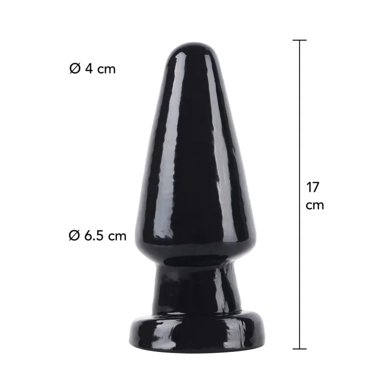 Veľký kužeľovitý análny kolík 17 cm